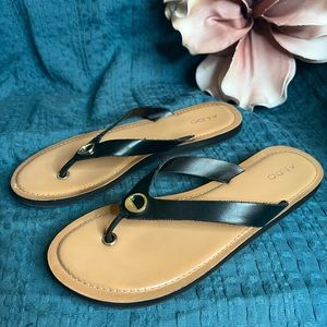 Aldo black size 8 sandals